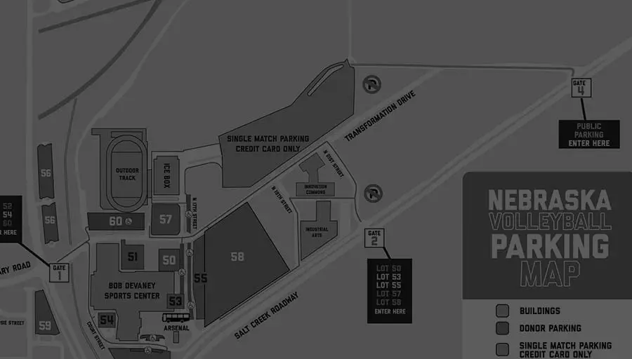 Volleyball parking map